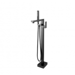 Vog Matte Black Freestanding Tap with Handheld Shower